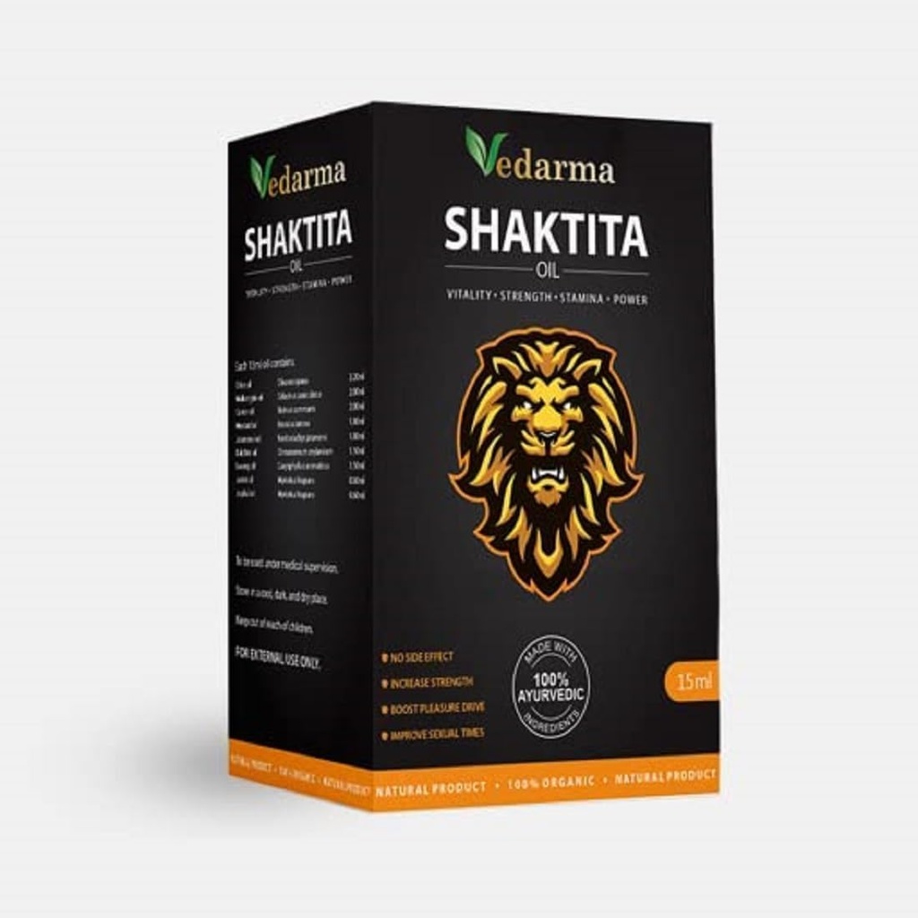 Shaktita olie voor kracht en uithoudingsvermogen Booster olie voor mannen - 15ml