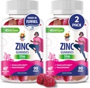 Zink Gummies voor volwassenen - Zink Kauwbare Gummy voor Immune Ondersteuning - Krachtige natuurlijke antioxidant Non-GMO supplement voor kinderen Mannen Vrouw Volwassenen