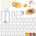Lamoutor 30S Clear Pill Fles Plastic Medicine Fles Lege Reagent Chemical Containers met Caps voor vloeibare Solid Powder Medicine 30ML