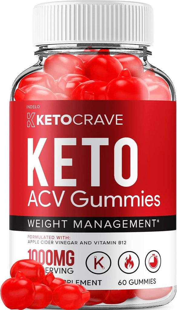 Crave Keto ACV Gummies - Geavanceerde Formule Crave Keto Plus ACV Weight Management Gummies Apple Cider Vinegar Crave ACV Gummies Dieet Supplement Reviews Mannen Vrouwen (60 Gummies)