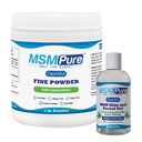 KALA GEZONDHEID MSMPure MSM Fijn poeder 1lb en MSM Gel met biologische Aloë 8oz bundel