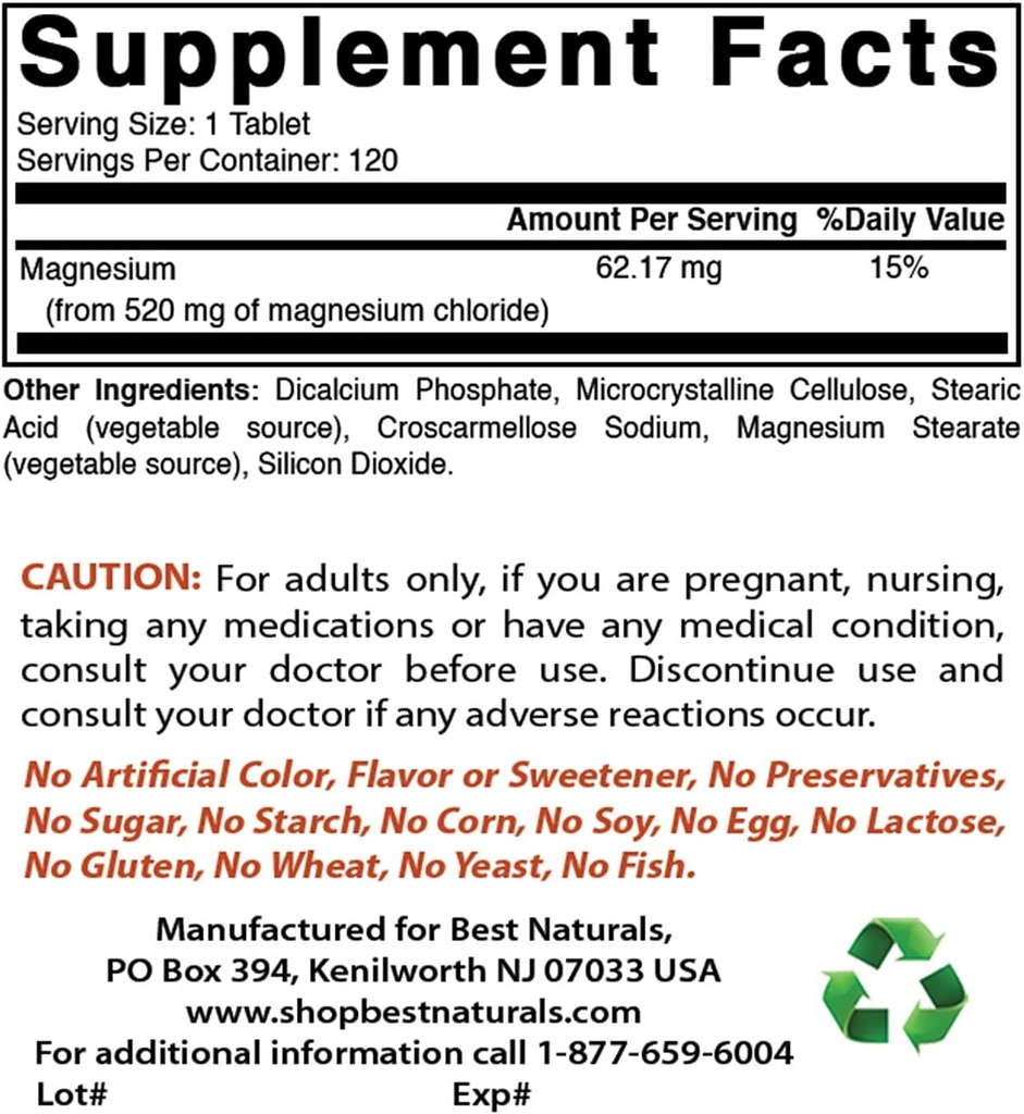 Magnesiumchloride 520 mg & CoQ10 600 mg