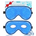 BeeVines Koelend Oogmasker, 2 Pack XL Jumbo Maat Vriezer Gel Oogmaskers voor Puffy Eyes Face, Ice Eye Mask, Cold & Warm Compress, Frozen Ice Pack voor Post Eye Chirurgie & Allergieën(Navy Blue)