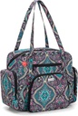 LoDrid Teacher Tote Bag avec le fond rembourré, l'utilitaire de l'enseignant sac pour le travail, les grandes femmes travail sac de pied avec fermeture zip-top