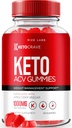 rize labs Keto Crave Keto ACV Gummies voor geavanceerde gewichtsverlies, maximale sterkte supplement, Gomitas Reviews (60 Gummies)