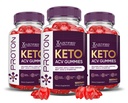 Justified Laboratories (3 Pack Proton Protein Keto ACV Gummies Advanced Formula 1000MG Proton Boost Geformuleerd met Granaatappel Beet Juice Powder B12 Vegan Non GMO 180 Gummys