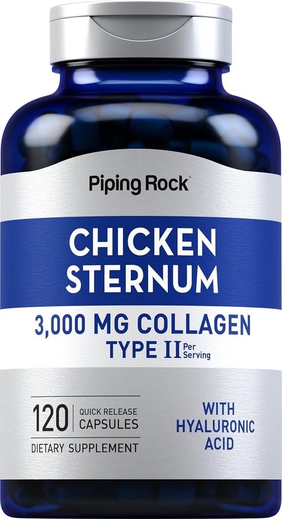Piping Rock Chicken Sternum Type II Collagen Supplement 