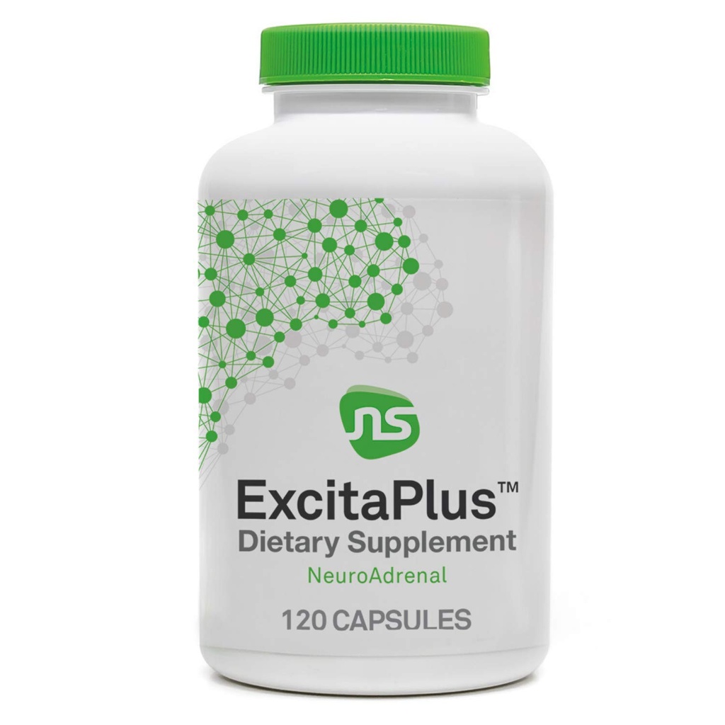 NeuroScience ExcitaPlus - Extra sterkte L-tyrosine en Rhodiola supplement voor energie- en bijniergezondheidsondersteuning - helpt vermoeidheid en vermoeidheid te verminderen (120 capsules / 2 maanden levering)