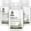 Probiotics for Women & Men - 200 Billion CFU 12 Strains Probiotics for Digestive Health Gut & Immune Health, Energy, with Organic prebiotics and probiotics Shelf Stable for Bloating 180 Capsules