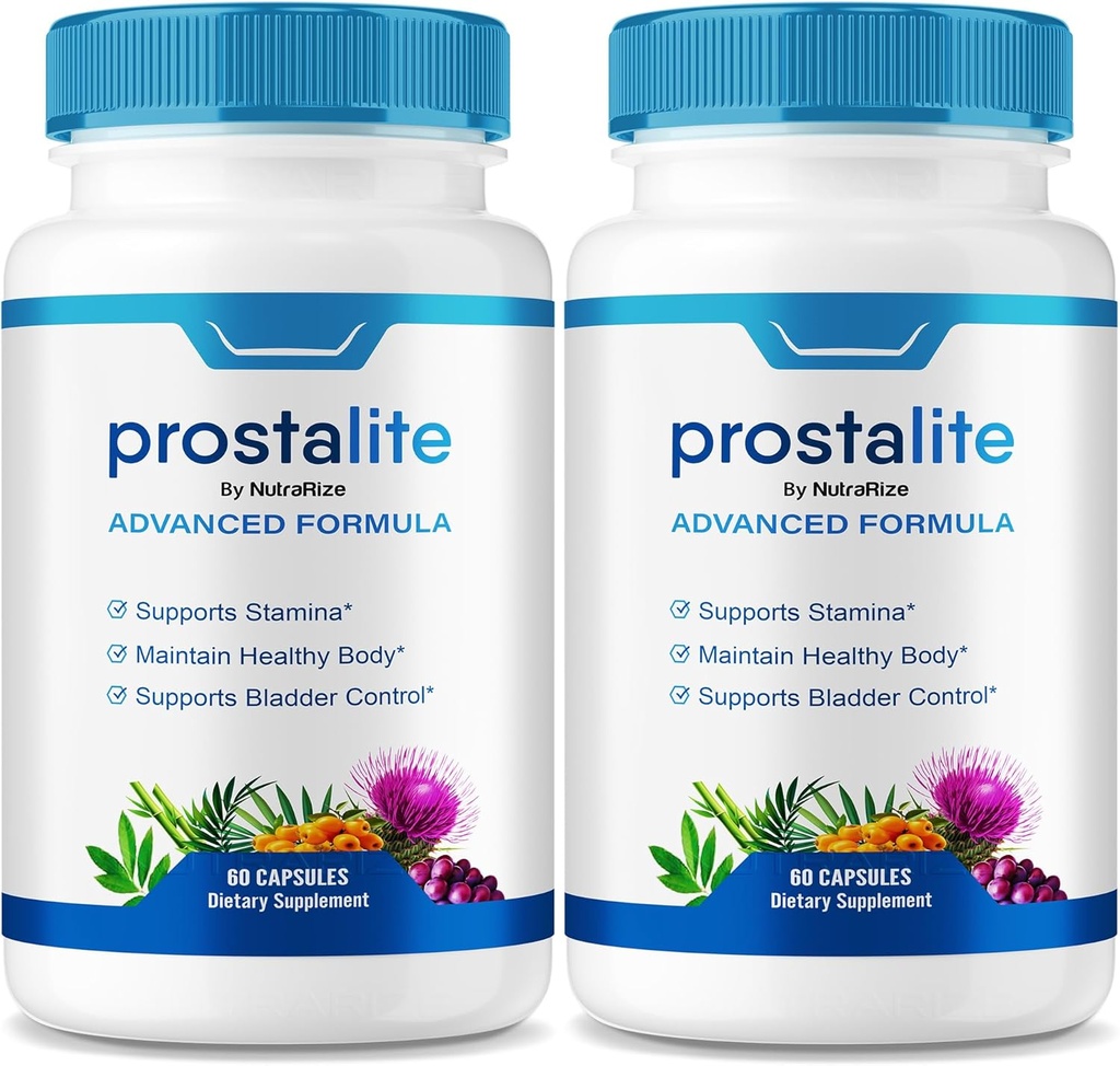 (2 Pack) Prostalite Capsules, Prostalite Prostate Support Supplement, Prostalite All-Natural Supplement voor meer controle, Prostalite Maximale sterkte pillen, Prosta lite Reviews (120 capsules)