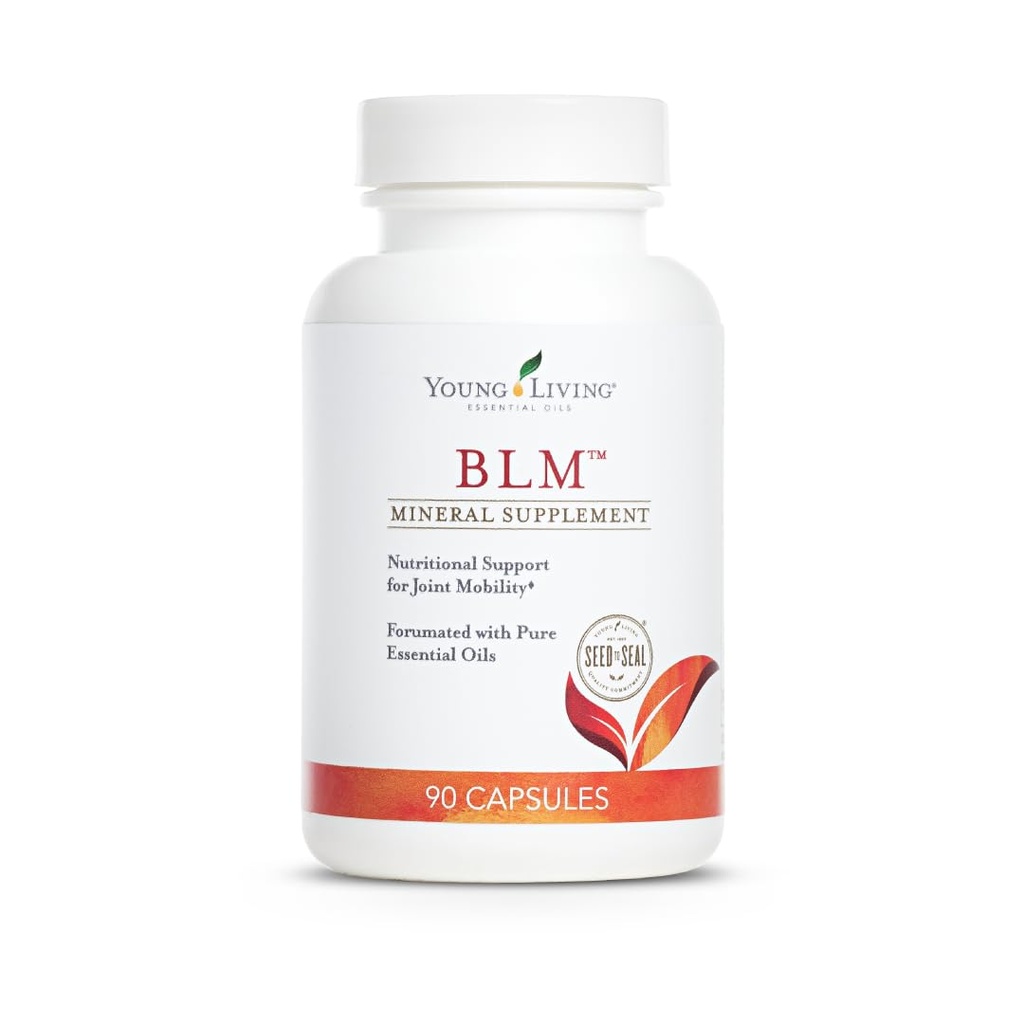 Young Living BLM Capsules 90 Capsules Huiles essentielles - Supplément minéral - Soutien nutritionnel - Glucosamine - Collagène - Citrate de manganèse