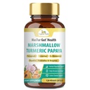 Biologische Veda Marshmallow Kurkuma Gut Supplement - Digestie Gezondheid, Leaky Gut Repair & Cleanse Support - Papaya Digestieve Enzymen, Prebiotica, L-Glutamine, Groene Banaan, Psyllium Husk - 120 Capsule