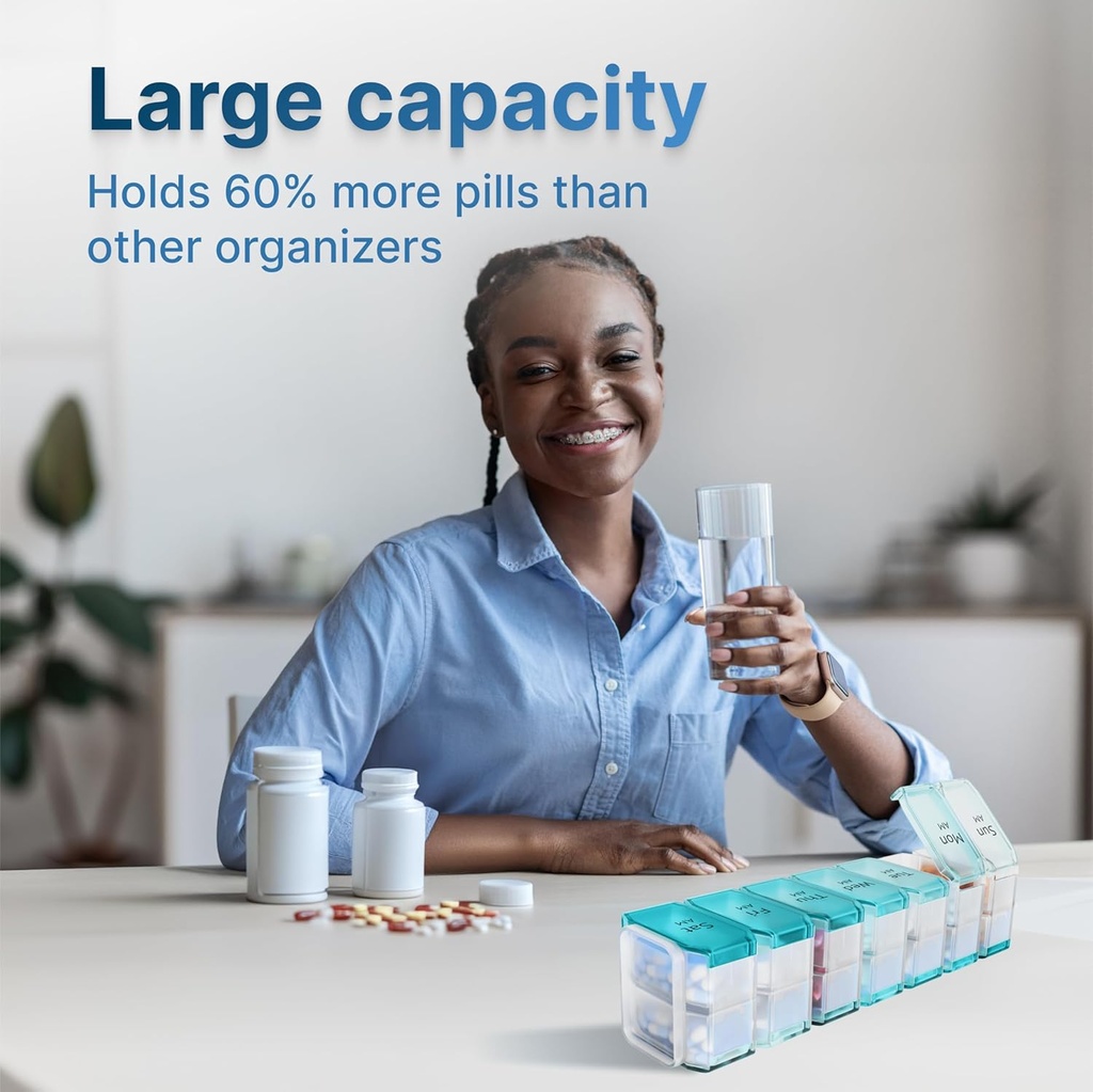 Extra grote pil Organizer 2 keer per dag 