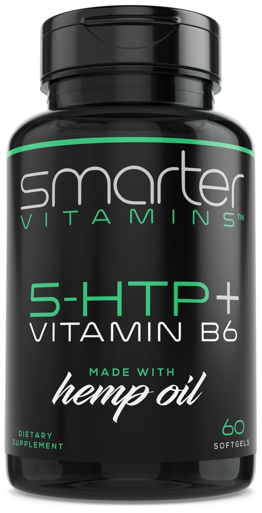 200mg 5-HTP + Vitamine B6, Extended Time Release, 60 softgels, 30 Servings