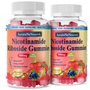 2 Pack NAD Resveratrol Supplement, Suikervrije 900mg Gummies met Quercetin, Collageen, Vitamine ondersteuning Anti Veroudering, Cell Regeneratie, Energie Boost, Huidverbetering voor vrouwen Mannen