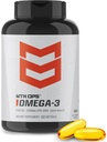 MTN OPS Omega 3 Fish Oil Supplement, 1000mg Fatty Acid Softgels voor gezond hart, gewrichts- & bot gezondheid, 30 porties