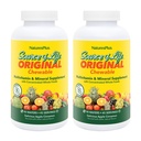 NaturesPlus Source of Life Adult’s Chewable, Apple Cinnamon - 90 Wafers, 2 Pack - Multivitamin & Mineral Supplement - Immune & Digestive Support with Vitamin D3 - Vegetarian - 90 Total Servings