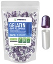 XPRS Nutra Taille 3 Capsules vides - 1000 Compte Capsules de gélatine vides - Pills Bricolage Capsule Remplissage - Gel de Pure Bovine Pill Caps rempli pour Do-It-Youlf Vitamines et Suppléments (Pearl Purple/White)
