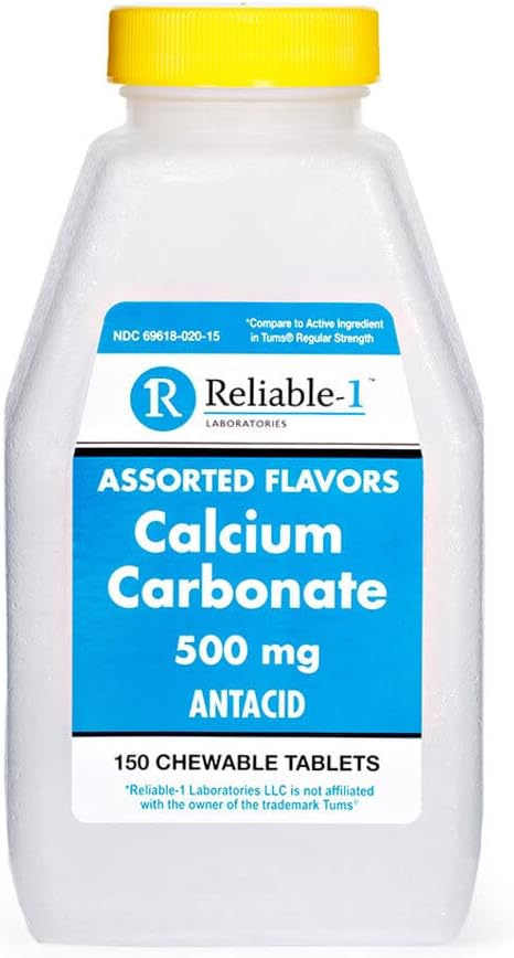 Betrouwbaar 1 Calcium Carbonaat 500 mg 150 tabletten (1 fles)