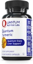 Quantum Nutrition Labs Turcuma - Capsules Turcuma, Supplément curcumine curcuma, Soutien du foie, 500 mg de Curcuma par gélule - 60 Capsules végétariennes