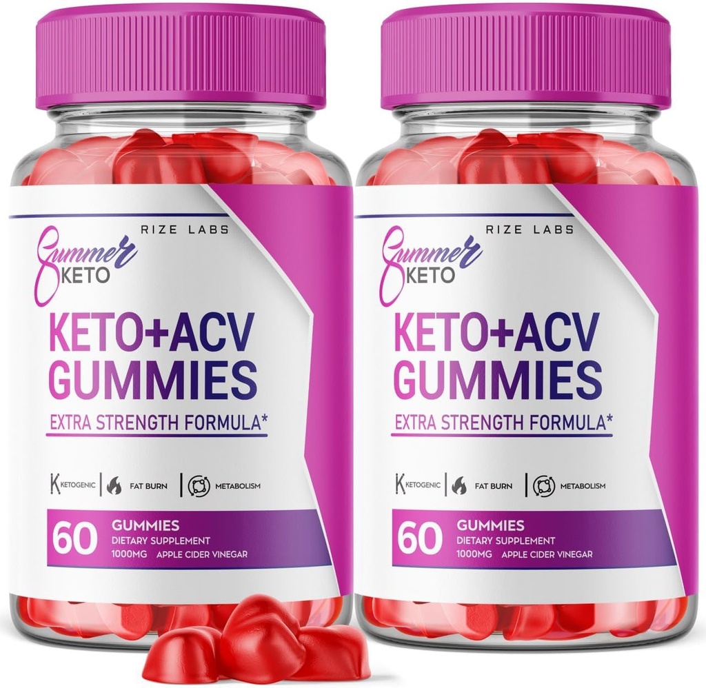 rize labs - Zomer Keto+ACV Gummies - Zomer gewichtsverlies Gummies - buik vet dieet, Vegan Advanced Formula (120 Gummies)