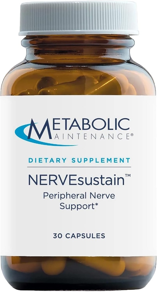 Metabole onderhouds NLERVEsustain - Perifere nerve + homocysteïne Ondersteuning - Magnesium, B Vitaminen met Methyl B12 + Folaat (30 capsules)