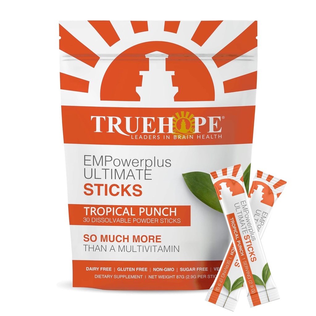 Truehope Multivitamine Nootrope zakjes met Inositol - Once-Per-Day EMPowerplus Ultimate Sticks - 30 Telling (Tropical)