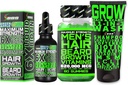 Baardgroei Kit w/Grow 11-in-1 Haargroei Shampoo voor mannen & Conditioner w/Biotine + Baardgroei Vitaminen & Hair Growth Vitaminen voor mannen + 6X Liquid Biotine met Collageen - Geformuleerd in Amerika