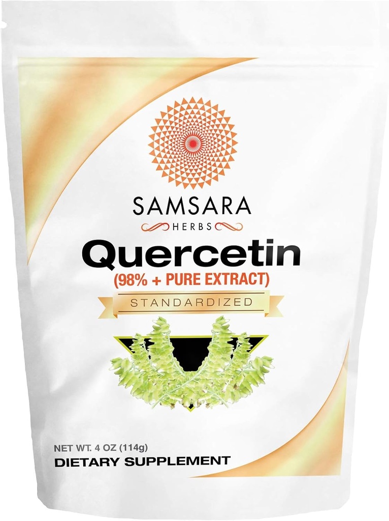 Samsara Herbs Quercetine 98%+ Pure Extract Powder (4oz/114g) - Gelijk aan 228 x 500 mg Capsules
