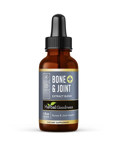 Bonification des herbes Bone et extrait liquide articulaire 1 oz - Bone biologique et tous les articulations santé, soutien musculaire, mal de genou avec le calcium, le magnésium, la glucosamine et la chondroïtine pour les hommes et les femmes -1 btl