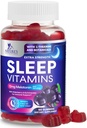 Slaap Gummies met Melatonine 12 mg - Extra sterkte Slaap Vitamine Gummy, Natuurlijke Melatonine Gummy, Occasional Slaap Ondersteuning Supplement voor Volwassenen, Vegan, Non-GMO, Gomitas para Dormir - 60 Gummies
