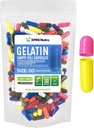 XPRS Nutra Size 00 Empty Capsules - 100 Count Empty Gelatin Capsules - Pills DIY Capsule Filling - Fillable Pill Gel Caps for Do-It-Yourself Supplements (Multi Color)