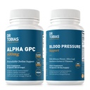 Dr. Tobias Alpha GPC & Blood Pressure Support - Ondersteuning Cognitive functie & Circulatory Wellness met Bio available Choline Supplement, Herbs & Vitamines, Non-GMO