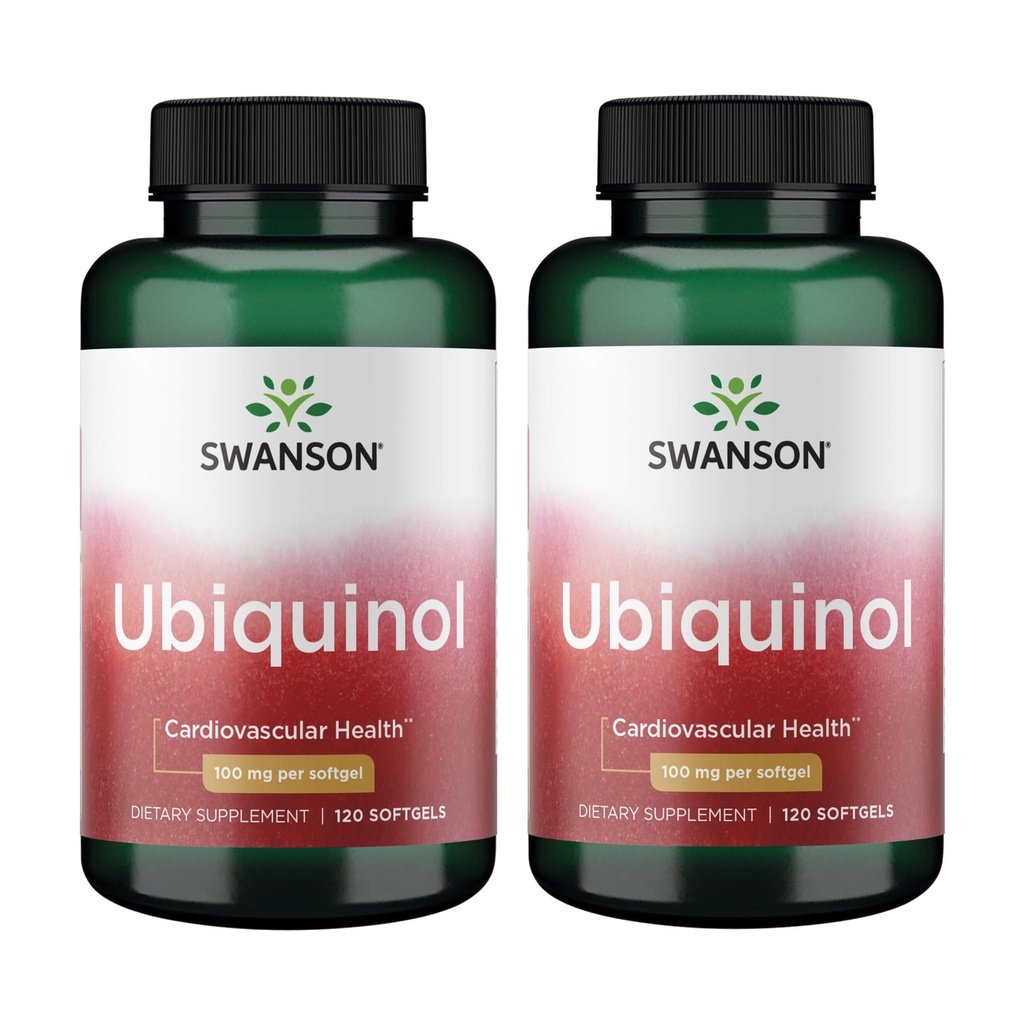 Swanson Ubichinol 100 mg 120 Sgels 2 Pack