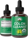 USDA Organic Colon Cleanse Liquid Drops. Vegan, Kosher Colon Cleanser & Detox Supplement met 10+ Super zacht Organic Herbal Ingredients Inclusief Cascara Sagrada Bark en Yellow Dock Root