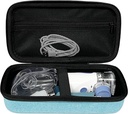 Hard Travel Case Bag Compatibel met draagbare handheld inhalator vernevelaar Machine voor volwassenen en kinderen (alleen koffer) (lichtblauw)