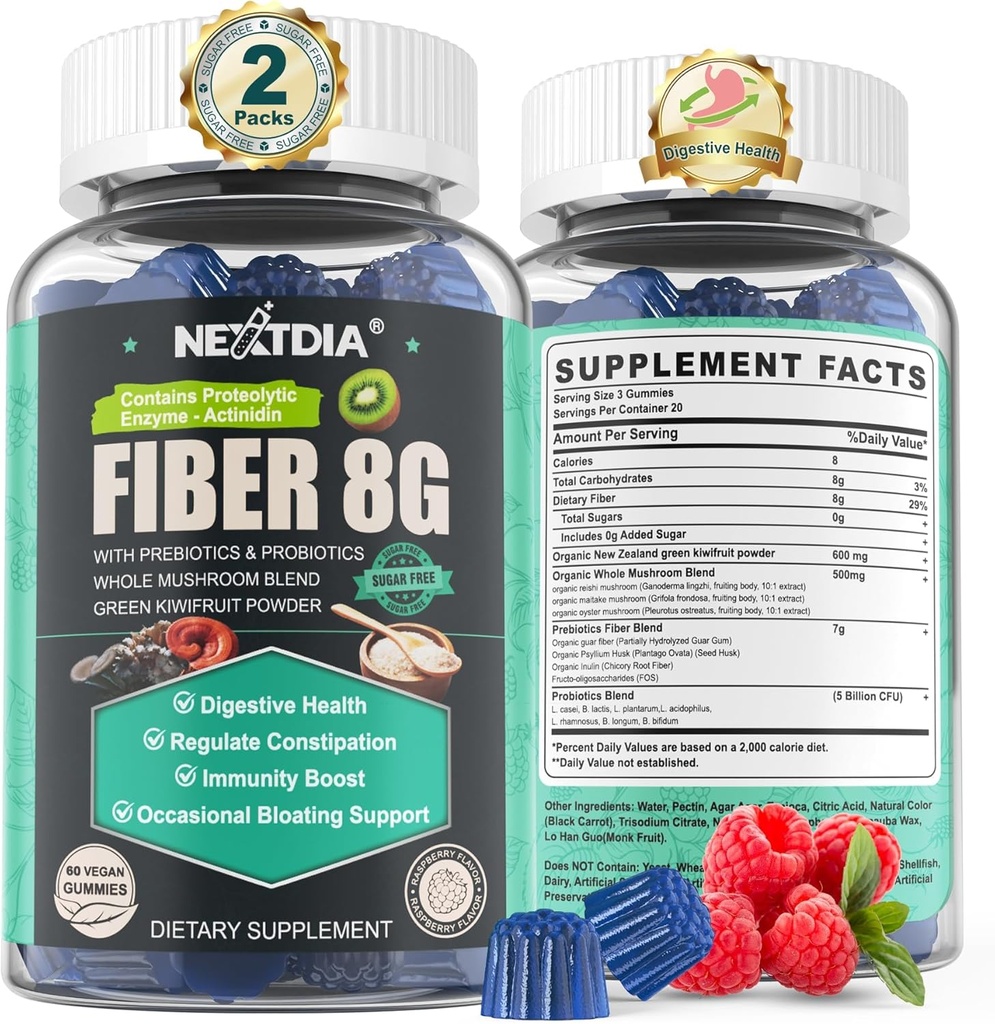 Suikervrij Prebiotic Fiber Supplement voor vrouwen en mannen 