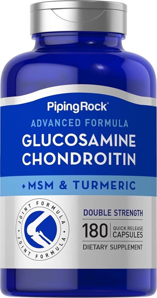 Piping Rock Glucosamine Chondroitin MSM en Kurkuma 