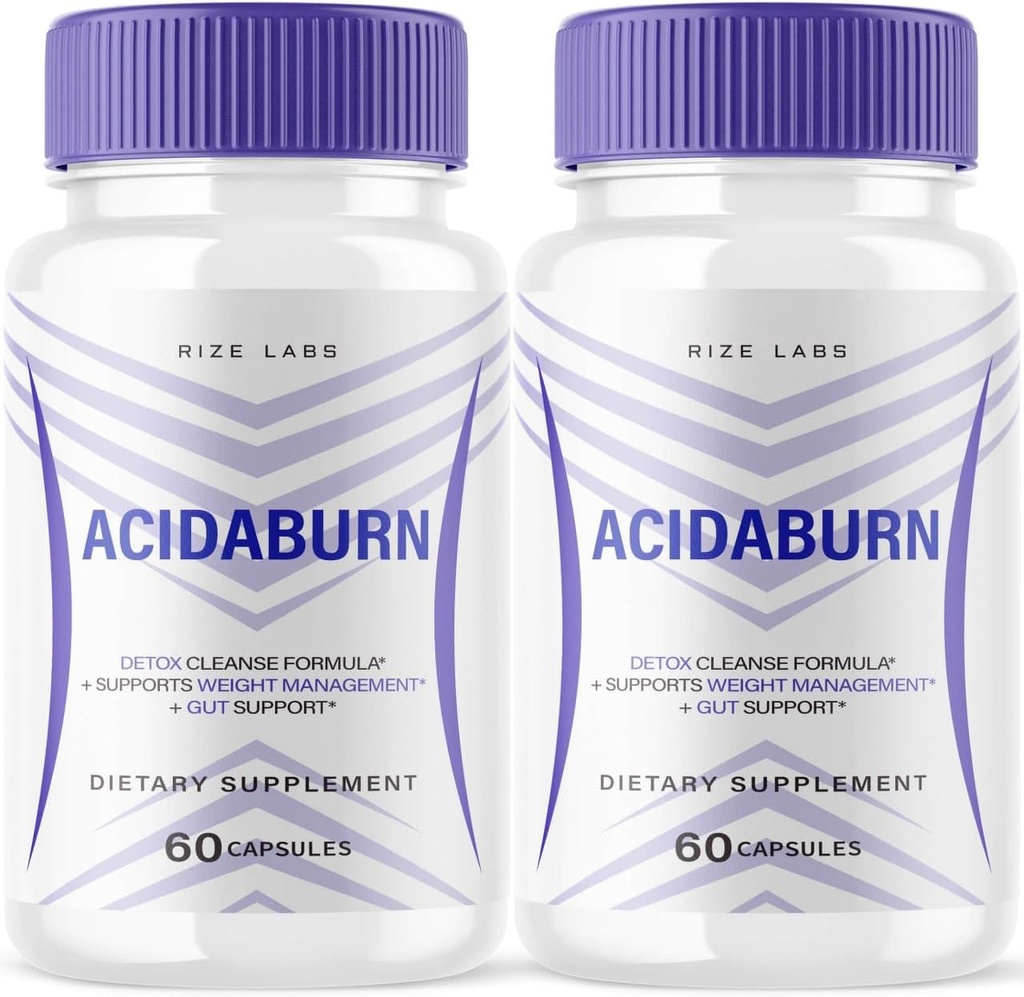 (2 verpakkingen) Acidaburn Capsules, Acidaburn Advanced Pill for Healthy Weight Loss, Acidaburn Active Lifestyle for a Better Life, Acidaburn Maximale sterkte Formule, Acidaburn Reviews (120 capsules)