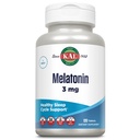 KAL Melatonin 3mg Aide au sommeil, Dissoudre rapidement les comprimés de mélatonine, Calmer la relaxation et soutenir le cycle de sommeil sain, avec la vitamine B6, végétalien, sans gluten, non-OGM, 120 portions, 120 Tabs actifs