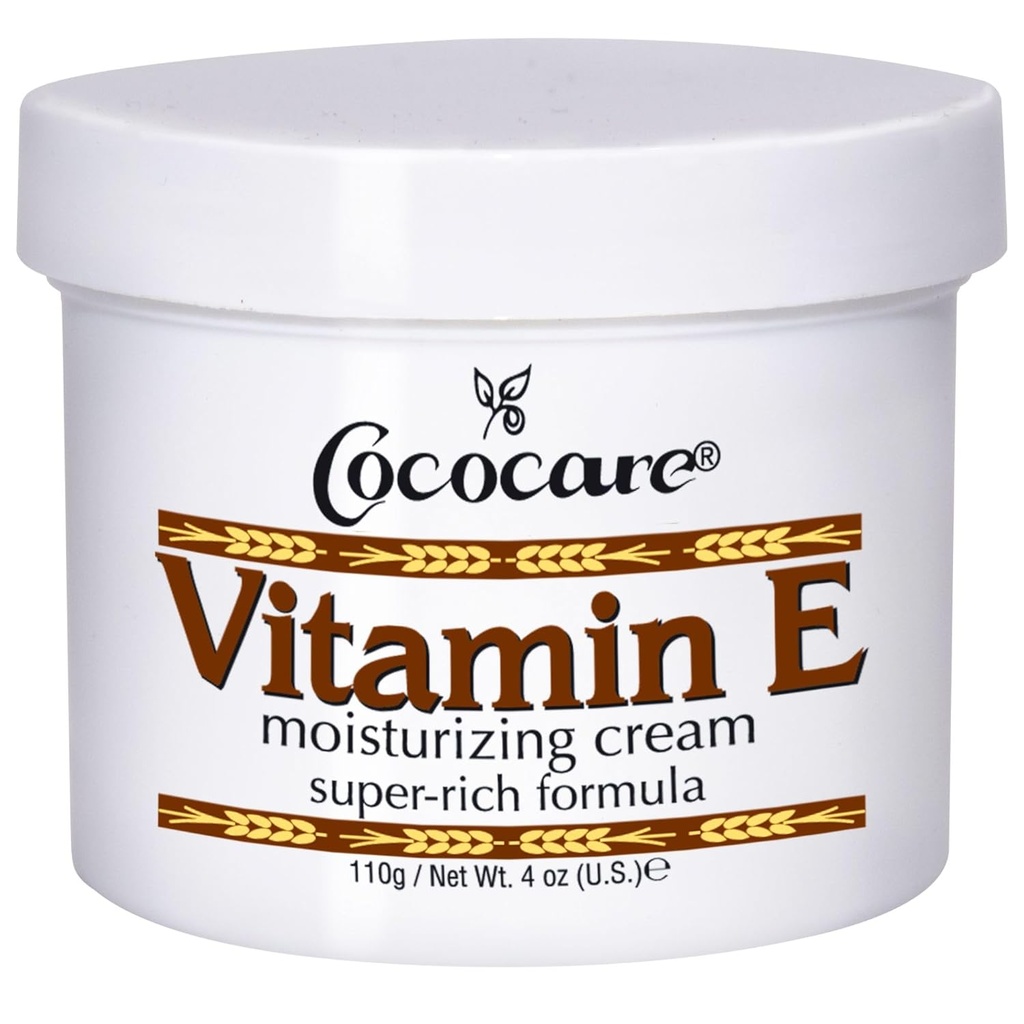 Cococare Vitamine E Super Rijke Formula Moisturizing Cream - High Potency Skin Moisturizer - 4 Oz