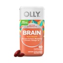 OLLY Ultra Strength Brain Softgels, Nootropic, ondersteunt gezonde hersenfunctie, geheugen, concentratie en concentratie, Omega-3s, vitamines B6 en B12, 30 dagen levering - 60 Tel.
