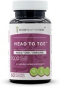 Hoofd naar Toe 60 Capsules, 1000 mg, kamille, Witch Hazel, Pot Marigold, Turmeric, Stinging Nettle, Rosemary. Nagels/huid/haarverzorging (60 capsules)