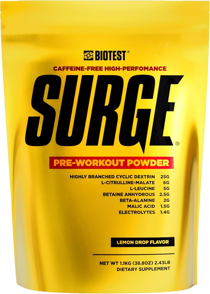 Chirge Pre-Workout Powderl - 25 g hoog vertakte Cyclus Dextrine, 6,5 g Citrulline Malate, 5 g L-Leucine, 2,5 g Betaine Anhydraat, 2 g Beta-Alanine, 1,4 g Electrolyte Blend - 1,1 kg