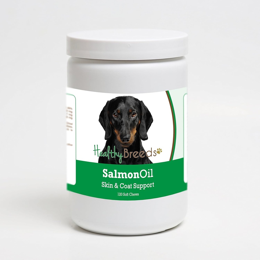Gezond ras Dachshund Zalmolie Zachte Kauwen 120 Tellen