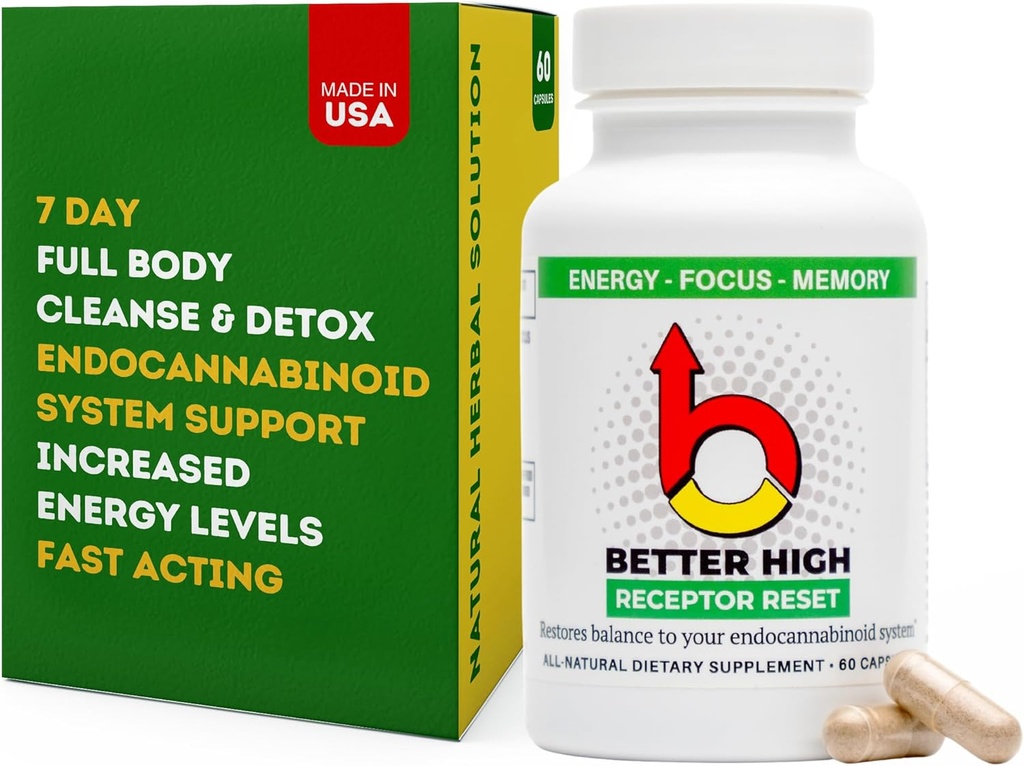 ODii Better High Cleanse Detox 900 mg Focus Energy Support Immuunsysteem Ontstekingsrelief Digestive Health Capsules for Men and Women Boost Vitality and Feel Your Best!