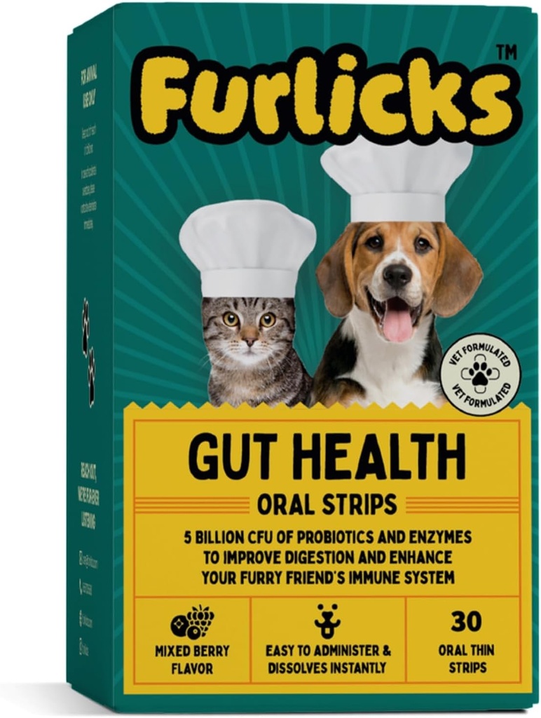Furlicks Gut Health Supplement voor honden & katten 
