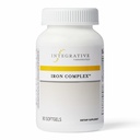 Thérapeutique intégrative Complexe de fer - Soutien du bien-être et de l'énergie avec les vitamines C et B12* - Comprend le folate - Sans gluten et sans lait - 90 softgels (45 portions)