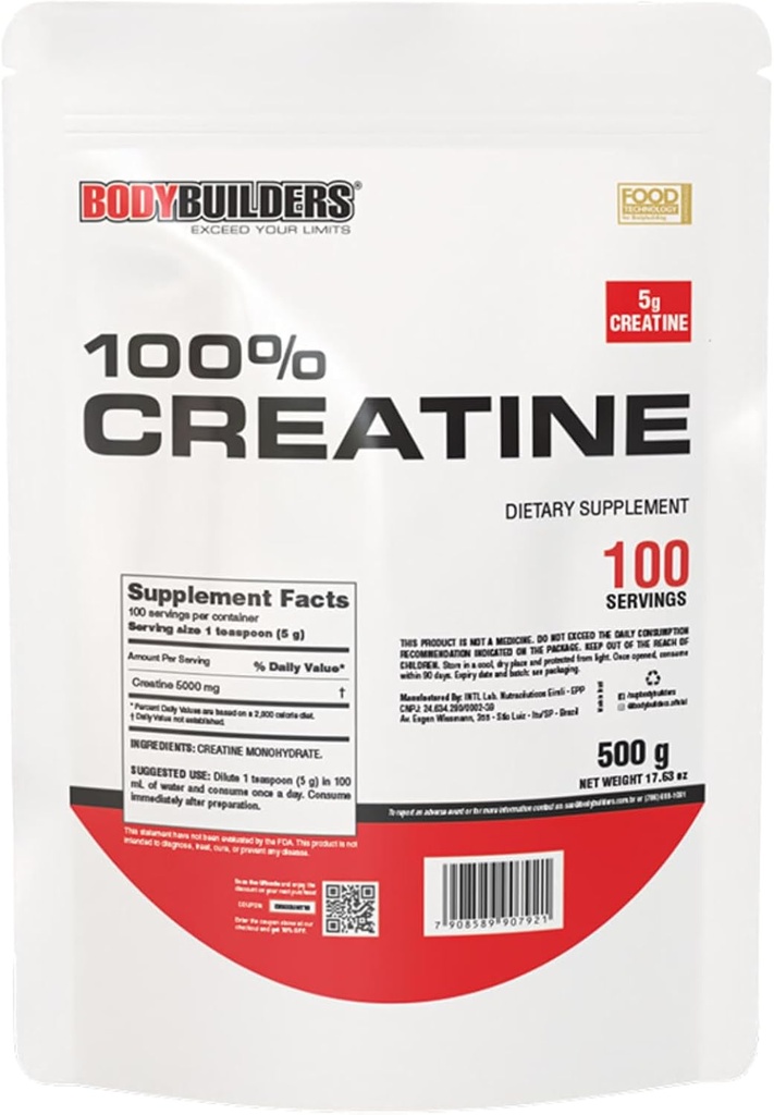 100% Creatine, Unflavored, 1.1lb, 100 Servers