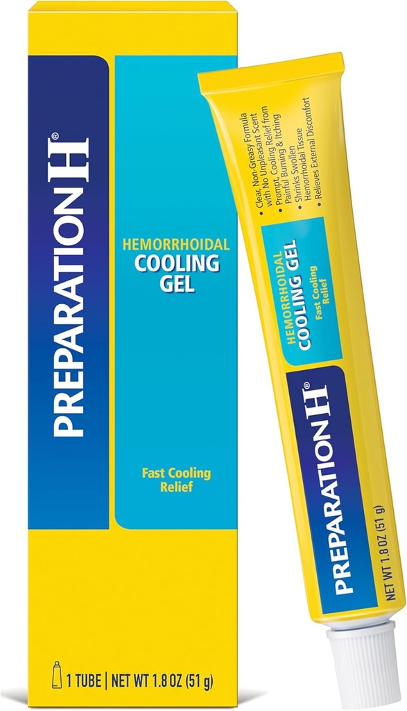 Bereiding H Aambei Koelende Gel met Aloe voor Snelle Ongemak Relief - 1.8 Oz Tube